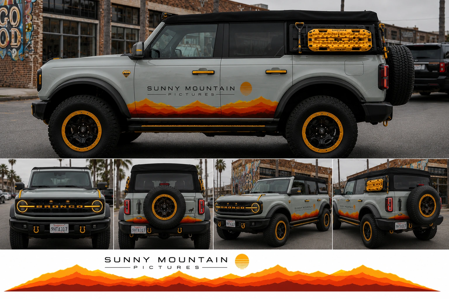 Sunny Mountain Bronco concept from the side, front and rear