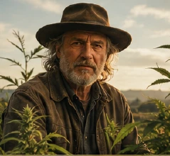 Bridges on his cannabis farm
